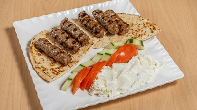 Beef Kebab Plate.